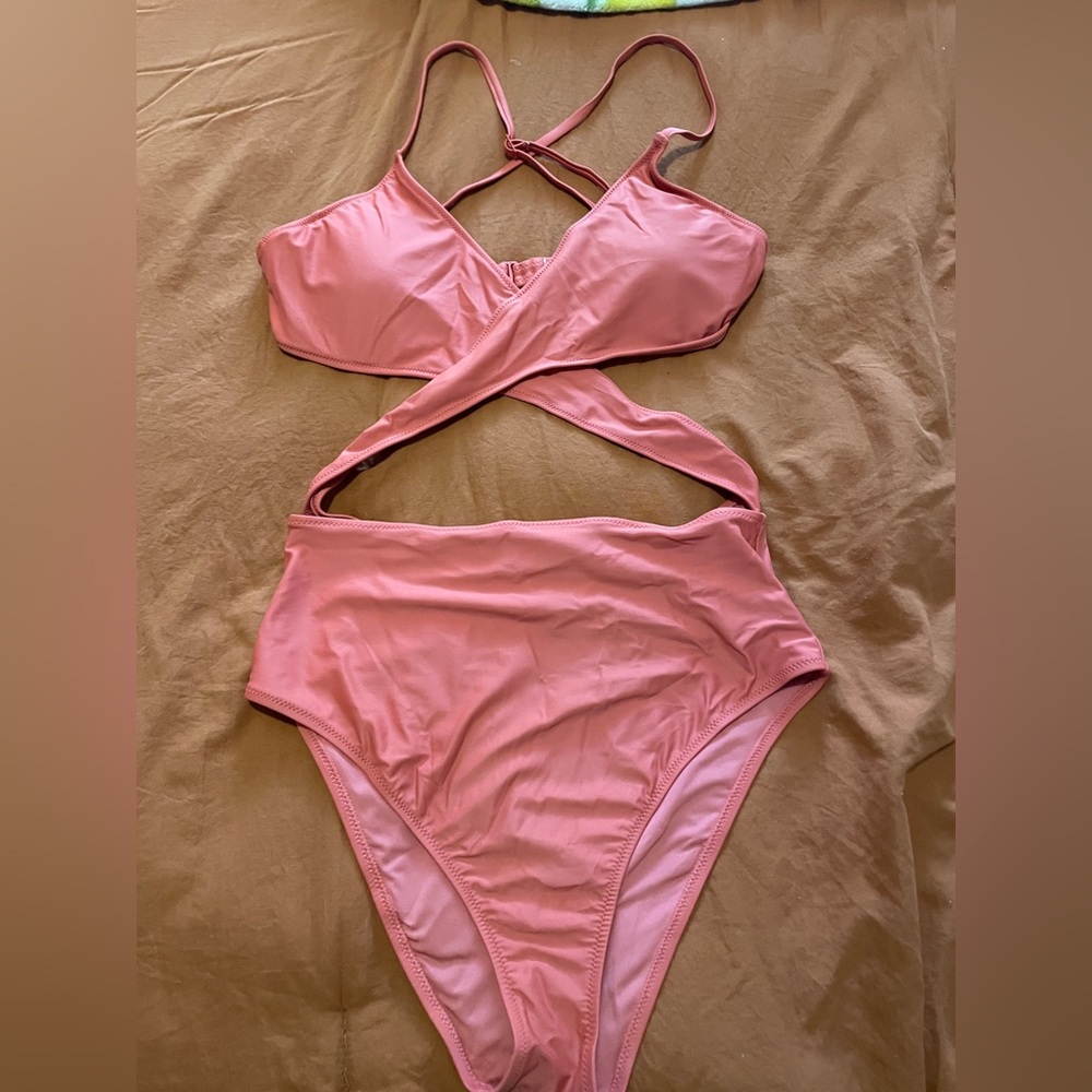 Aerie One Piece Wrap Swim Suit